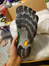 Vibram公路跑步五指鞋男 户外晨跑健身运动鞋透气耐磨跑步鞋 V-RUN 绿色 42 实拍图