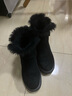 回力官方 雪地靴女鞋冬季高帮马丁靴加厚绒棉鞋女中筒靴子女 黑色/0108【多绒升级】 38 实拍图
