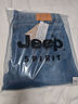 JEEP SPIRIT吉普牛仔裤男宽松秋冬季男士直筒裤微弹休闲裤 磨白蓝色加绒 38 实拍图