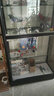 欣雪手办展示柜礼品货架防尘小型家用透明玻璃柜玩具展示架产品乐高柜 80*35*180含玻璃 实拍图