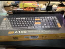 爱国者（aigo）A108有线/2.4G无线双模 客制化游戏办公机械键盘 全键无冲 热插拔 可充电 橙C美式 黄轴 实拍图