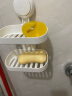 太力肥皂盒壁挂式香皂盒免打孔浴室卫生间吸盘置物架可沥水双层1个 实拍图
