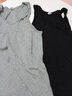 三枪（THREEGUN）【2件】纯棉背心男士薄款新疆棉圆领打底可外穿高弹运动健身汗衫 白+黑（A8款100%精梳棉） XL 175/95 实拍图