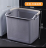 特大号脏衣篮塑料洗衣篓放衣物脏衣服家用收纳神器洗衣篮 （45L）灰色【升级加厚款】 实拍图
