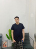 BINYUXD【高品质三件】莫代尔棉冰丝t恤男士短袖夏季纯色打底体恤衫速干T 1.白+黑+铁灰 4XL (建议160-180斤 ) 实拍图