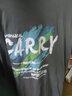 真维斯（JEANSWEST）短袖t恤夏季汗衫纯棉体恤衫男女同款青少年学生大码上衣情侣T恤衫 深灰（蓝绿风） XL 实拍图