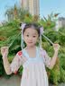 迈米德汉服头饰女儿童古代发卡宝宝古风头花小女孩发带发夹女童古装发饰 绿色蝶舞一对 实拍图