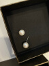 PWL2023年新款潮S999银珍珠耳钉女小众设计轻奢高级感素耳环小耳饰 施家白珍珠耳钉10mm 实拍图
