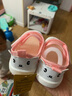 托姆贝克（ThomBaker）婴儿鞋子软底学步鞋夏季透气男女宝夏款网鞋防掉鞋宝宝鞋子 小熊肉粉网孔 19 (内长14cm) 适合脚长13.5CM 实拍图