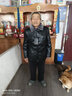 啄木鸟（TUCANO）皮衣男加绒加厚皮袄爸爸外套秋冬老人衣服中年男士皮夹克皮毛一体 A13黑色【加绒加厚】 M (170) 【建议90-100斤】 实拍图