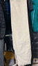 无印良品（MUJI）女式 木棉混灯芯绒直筒宽版裤 休闲阔腿裤子秋冬款 女款 BEE91C3A 米白色 XL(165/74A) 晒单实拍图