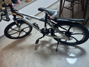 金武端自行车成人山地车公路赛车单车骑行变速超轻越野中学生初中青少年 旗舰版-六刀轮-黑白色 24寸21速 实拍图