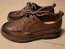 奥康（Aokang）男鞋休闲皮鞋男商务正装时尚男士青年系带软底牛皮鞋棕41码 实拍图