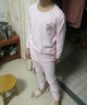 恒源祥儿童秋衣秋裤男童女童纯棉中领圆领青少年秋冬季全棉保暖内衣套装 女童中领桃花红 140 身高130-140体重55-65斤 实拍图