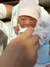 贝娜茜婴儿帽子春夏薄款新生儿胎帽男女宝宝0-3个月婴幼儿透气夏季凉帽 1170-猫咪-粉色 0-3个月（38-42CM） 实拍图