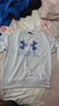 安德玛（Under Armour）男童加绒卫衣秋冬舒适套头长袖休闲上衣244103110 浅灰 160cm  实拍图