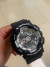 G-SHOCK卡西欧表带表壳替换套装Casio磨砂黑金GA110 GD120 GAX100 哑光黑色白字 GA-110壳带工具 晒单实拍图