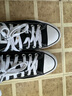 匡威（Converse）经典帆布鞋男 AllSTAR 透气休闲鞋子 黑色运动板鞋女 101001 41 实拍图