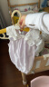 英氏婴儿衣服女宝宝纯棉哈衣短袖连体衣夏季薄款包屁衣 浅紫色 80cm 晒单实拍图