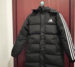 阿迪达斯（adidas）羽绒服男冬季保暖外套加厚鸭绒长款羽绒服 黑/白01T M  实拍图