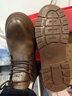 公牛世家男鞋春秋季新款牛皮镂空透气英伦复古休闲皮鞋男士潮流低帮马丁靴 红棕【四季款单鞋】GN123101329 41 (标准运动码) 实拍图