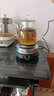 禾艾苏（heisou） 高硼硅耐热玻璃茶壶功夫茶具智能恒温热水壶煮茶炉家用泡茶器 圆肚蒸茶壶700ml+电热炉 实拍图