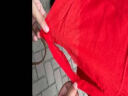 织绣情红布料棉布喜事结婚红布佛布红绸布中国风抓周布大红色红布布料 纯棉红布(1.1米宽 足米) 实拍图