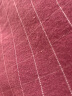 黄河口老粗布床单纯棉 家纺粗布床单纯棉全棉格子被单纯棉床单老粗布床单单件 小格子酒红色 250X250cm适合1.8、2.0米床 实拍图