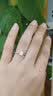 喜钻【现货闪发】铂金钻戒女求婚结婚天然钻石戒指六爪送女友生日礼物 【GIA证书】50分G色VVS2 3EX N 实拍图