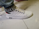 韩谈 休闲鞋男秋冬男鞋透气潮流鞋子男韩版百搭小白鞋男英伦男士板鞋 白灰 44 实拍图