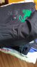 胖哥哥大码短袖T恤男士圆领韩版印花宽松加肥加大胖子半袖打底衫 黑色 4XL（210-250斤） 晒单实拍图