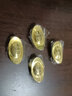 福笙堂（FUSUNTANG）黄铜元宝摆件实心大号仿古仿真元宝家居聚宝盆装饰工艺品过年送礼 镀金款金元宝（4.1CM） 实拍图