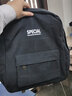 宾拓（BESSTOVV）书包男中学生高中大学生帆布双肩包男港风纯色简约大容量休闲背包 黑色大号 实拍图