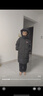 鸭鸭【时空道宇联名】儿童羽绒服男女童冬季中长款加厚中大童装外套HY 星空黑色 140 实拍图
