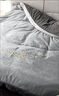 海澜之家（HLA）床上三四件套纯棉水洗棉麻裸睡亲肤床上用牛奶绒床单床笠被套被罩 【牛奶绒】秋冬厚款-刺绣灰色 加大 床单款 四件套 被套220*240cm 实拍图