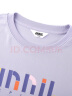 安奈儿童装男女童短袖速干T恤2024年夏装新款印花亲子装文化衫上衣 石楠紫 160cm 晒单实拍图