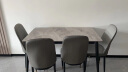 卓览（ZHUOLAN） 卓览 餐桌 岩板餐桌椅组合 意式轻奢现代简约家用饭桌子餐厅家具 餐桌【桌面多色可选】 一桌六椅【1.2米】 实拍图