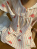 顶瓜瓜女童睡裙短袖纯棉儿童睡衣夏季薄款女孩睡裙中大童宝宝 粉色 110 实拍图