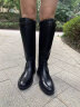 思加图冬季新款女靴简约侧拉链超长靴高筒靴女皮靴子EAJ09DC3 气质黑（绒里） 38 晒单实拍图