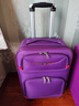 卡帝乐鳄鱼牛津布行李箱登机箱皮箱拉杆箱男女结实耐用密码扩容万向轮旅行箱 紫色（升级版容量扩展） 20英寸 实拍图