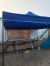 歌途乐帐篷遮阳棚户外广告自动伞大伞摆摊停车棚四脚篷太阳伞伸缩棚简易 2×2米 蓝色 实拍图