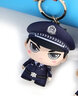 蜀黍家二代警察公仔钥匙扣卡通毛绒公仔书包挂件警官小熊挂饰七夕节礼品 二代公仔钥匙扣-六哥 实拍图