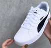 彪马（PUMA）【小白鞋】经典帆布薄底板鞋男女黑白运动鞋SMASH 374754 白-黑色-01 44.5 实拍图