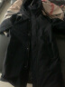 太平鸟男装 冬季黑色时尚长款连帽羽绒服男B1ACA4509 黑色 M 合体 晒单实拍图