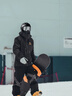 酷峰（kufun） 专业滑雪头盔雪镜男成人女单板装备雪盔护具保暖滑雪帽儿童套装 裂纹黑（无雪镜） L码（59-61CM） 实拍图