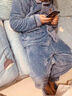 雅鹿睡衣男秋冬加厚加绒法兰绒套装珊瑚绒家居服开衫拉链大码保暖冬装 NSQZM-25507浅灰 XL 建议【120-140斤】 实拍图