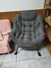 紫叶 懒人沙发椅宿舍椅子家用卧室小沙发椅现代简约单人休闲阳台 C款灰色（桃皮绒布） 实拍图