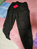 西克米里棉裤男外穿冬季防风防水男士羊羔绒保暖裤加绒加厚休闲运动裤子 373黑色束脚印花款 3XL （150-170斤） 实拍图