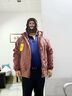 吉普（JEEP）夹克男秋冬季冲锋外套男士休闲宽松工装衣服男装 暗红加棉 5XL 实拍图
