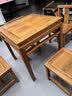 寻古红木家具非洲鸡翅木（学名：非洲崖豆木）八仙桌实木小方桌休闲餐桌椅组合棋牌茶桌正方形 单桌：长70*宽70*高65cm 实拍图